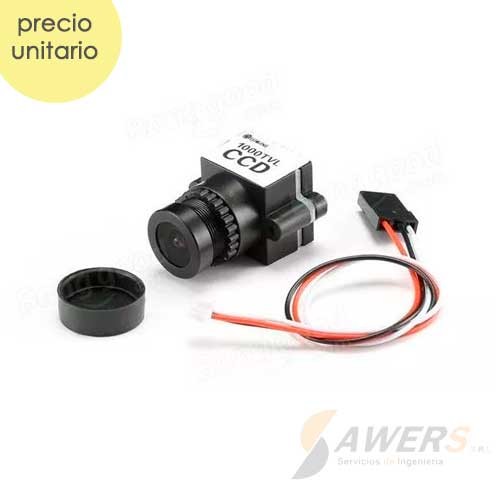 Mini Camara FPV 1000TVL 1/3CCD 110Grados 2.8mm NTSC