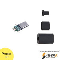 Kit Conector USB Tipo C 3.1 Macho (24P) Kit Conector USB Tipo C 3.1 Macho (24P)