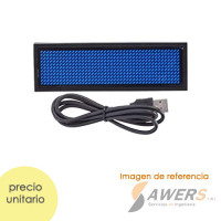 Mini Pantalla led 11x44 programable y recargable Mini Pantalla led 11x44 programable y recargable