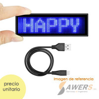 Mini Pantalla led 11x44 programable y recargable Mini Pantalla led 11x44 programable y recargable