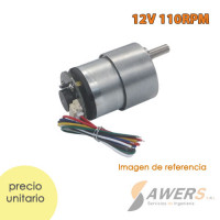 Motorreductor JGB37-520 12V 110-176RPM con encoder Motorreductor JGB37-520 12V 110-176RPM con encoder