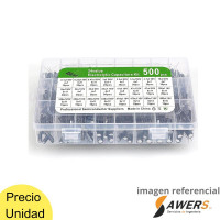 Kit capacitores electroliticos 0.1-1000uF 500pcs Kit capacitores electroliticos 0.1-1000uF 500pcs