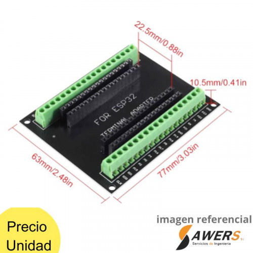 Screw Expansion Shield para ESP32 38P