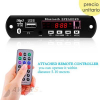 Reproductor MP3 747D Bluetooth FM SD Aux 12V Reproductor MP3 747D Bluetooth FM SD Aux 12V