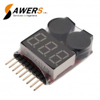 Probador de voltaje para baterias LIPO 1S a 8S Probador de voltaje para baterias LIPO 1S a 8S