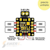 PDB-XT60 Placa de distribucion BEC 5V-12V Drone PDB-XT60 Placa de distribucion BEC 5V-12V Drone