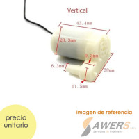 Mini Bomba de Agua Sumergible 5V 1.5W 1.3L/min Mini Bomba de Agua Sumergible 5V 1.5W 1.3L/min