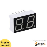 Display 7 Segmento 2 Digitos 0.56inch anodo comun Display 7 Segmento 2 Digitos 0.56inch anodo comun