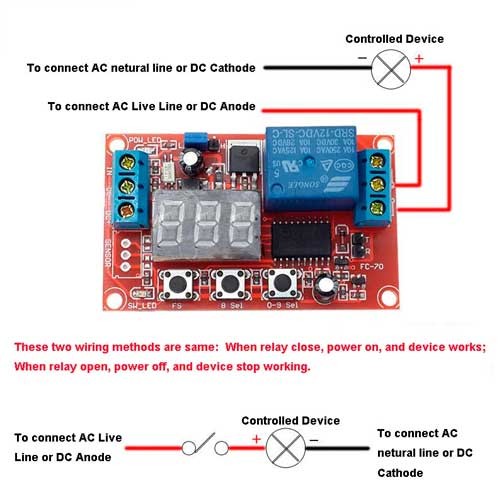 Temporizador 0-999min Programable Relay 24VDC