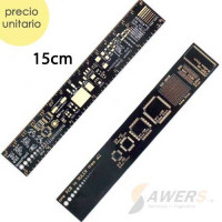Regla PCB para electronico 15cm Regla PCB para electronico 15cm