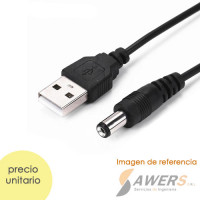 Cable USB a Jack 5.5mm/2.1mm (50cm) Cable USB a Jack 5.5mm/2.1mm (50cm)