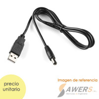 Cable USB a Jack 5.5mm/2.1mm (50cm) Cable USB a Jack 5.5mm/2.1mm (50cm)