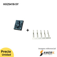 Conector MX2.54 hembra 5P Conector MX2.54 hembra 5P