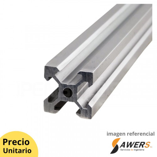 Perfil de aluminio estructural V-SLOT 2020 2Mts