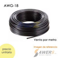 Cable Flexible PVC multifilar AWG18 300V (10mts) Cable Flexible PVC multifilar AWG18 300V (10mts)