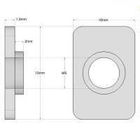 Tuerca M5 T-NUT simple V-SLOT Tuerca M5 T-NUT simple V-SLOT