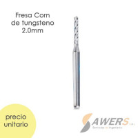 Fresa de corte Corn de tungsteno CED=2.0mm Fresa de corte Corn de tungsteno CED=2.0mm