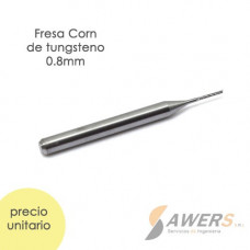 Fresa de Corte Corn tungsteno CED=0.8mm
