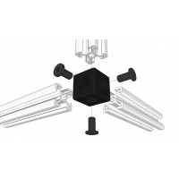 Conector cubico de 3 vias V-SLOT (cube corner) Conector cubico de 3 vias V-SLOT (cube corner)