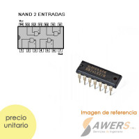 74LS37 Compuerta Logica 2 entradas NAND 74LS37 Compuerta Logica 2 entradas NAND