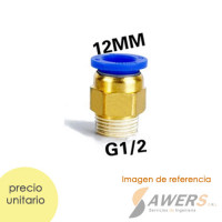 PC12-02 Antirretorno Neumatico  ID=12mm a OD=1/4 PC12-02 Antirretorno Neumatico  ID=12mm a OD=1/4