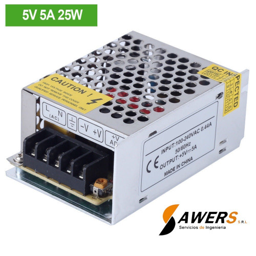 Fuente Switching 5V-5A-25W  220VAC