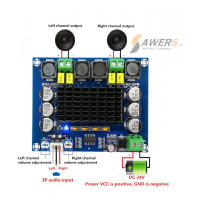 XH-M543 Amplificador Stereo 12V-120W XH-M543 Amplificador Stereo 12V-120W