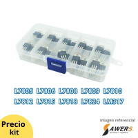 Kit de reguladores 7805/7806/7812/7824/LM317 50pcs Kit de reguladores 7805/7806/7812/7824/LM317 50pcs