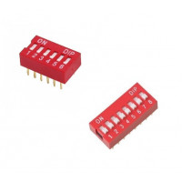 Interruptor Digital 2.54mm 6Bit y 8Bit dip switch Interruptor Digital 2.54mm 6Bit y 8Bit dip switch