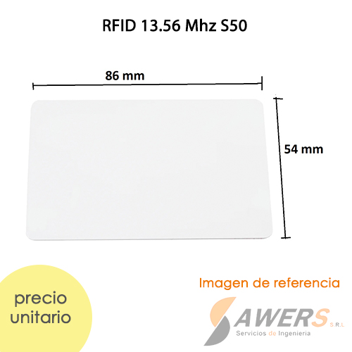 Tarjeta RFID 13.56 MHz S50