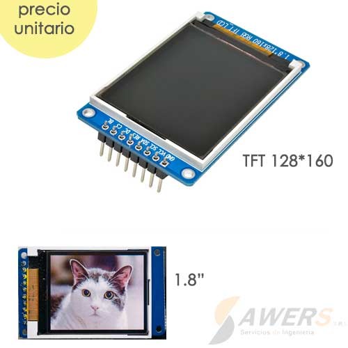 Pantalla LCD TFT 128x160 1.8inch SPI