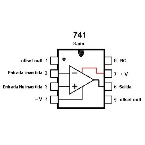 LM741 Amplificador Operacional DIP