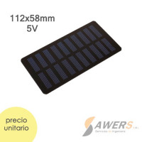 Panel Solar 133*73mm 6V 100mA Panel Solar 133*73mm 6V 100mA