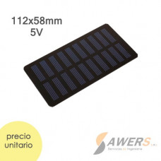 Panel Solar 1.2W 112*58mm 5V Policristalino