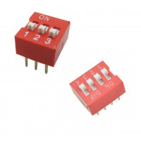 Interruptor Digital 2.54mm 3Bit y 4Bit dip switch Interruptor Digital 2.54mm 3Bit y 4Bit dip switch
