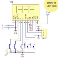 Receptor FM 87-107Mhz PLL LCD (programable) Receptor FM 87-107Mhz PLL LCD (programable)