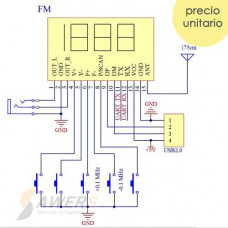 Receptor FM 87-107Mhz PLL LCD (programable)