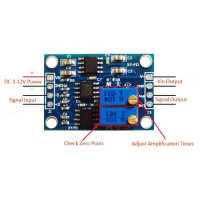 AD620 Amplificador de instrumentacion 0.1-300mV AD620 Amplificador de instrumentacion 0.1-300mV