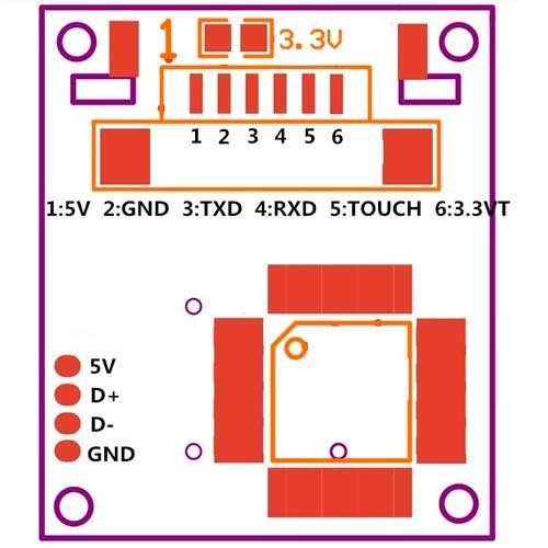 R307 Sensor Optico de Huella UART