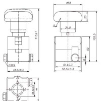 ZJK125 Interruptor de emergencia 125A 500Vdc ZJK125 Interruptor de emergencia 125A 500Vdc