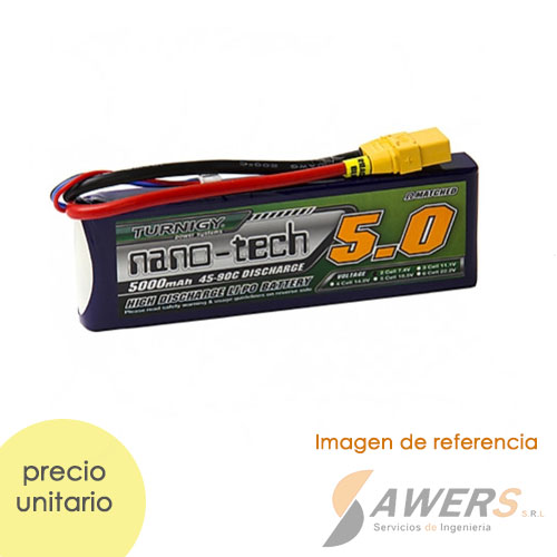 Bateria LiPo 7.4V 1000mAh 2S 30C Turnigy