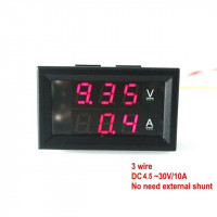 Voltimetro-Amperimetro 100V 10A para tableros Voltimetro-Amperimetro 100V 10A para tableros