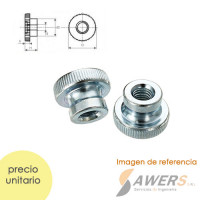 Tuerca rosca moleteada M5 (pack de 4pcs)