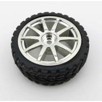2XRueda engomada 65mm hexagonal 2XRueda engomada 65mm hexagonal