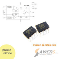 INA128P Amplificador de instrumentacion CMR 120dB INA128P Amplificador de instrumentacion CMR 120dB