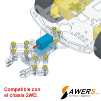 Garra para Robot compatible SG90 - ACRILICO Garra para Robot compatible SG90 - ACRILICO