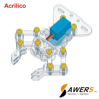 Garra para Robot compatible SG90 - ACRILICO Garra para Robot compatible SG90 - ACRILICO