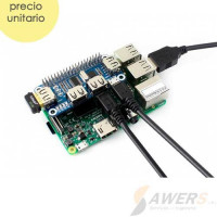 Concentrador Hub USB HAT para RPI Zero Concentrador Hub USB HAT para RPI Zero