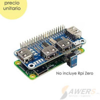 Concentrador Hub USB HAT para RPI Zero Concentrador Hub USB HAT para RPI Zero