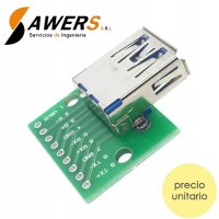 Zocalo USB Hembra Tipo A 3.0 a DIP Zocalo USB Hembra Tipo A 3.0 a DIP